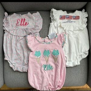 “Elle” Monogrammed Bubbles - Lilah and Hayes